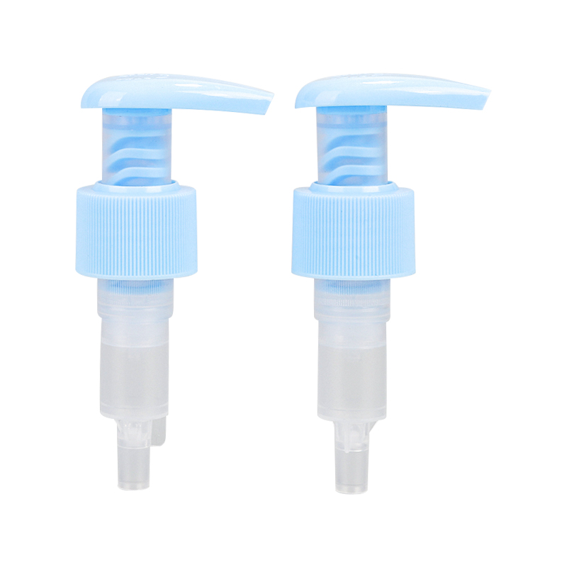 زجاجة بلاستيكية شفافة زرقاء مع مضخة زجاجة بلاستيكية شفافة زرقاء مع مضخة